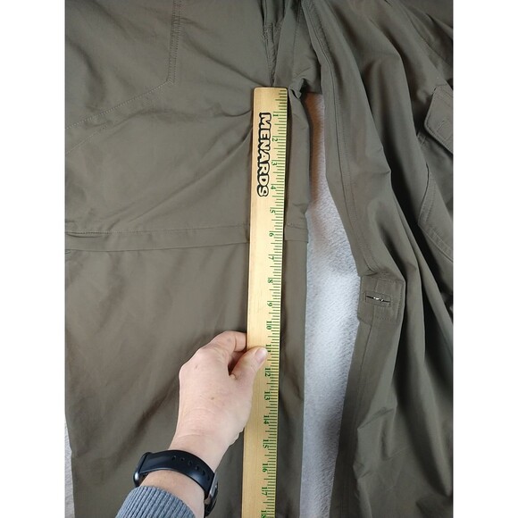 North Face Women's 14 Pants Convertible Zip Off OD Green Gorpcore Cargo Pockets - Picture 7 of 14